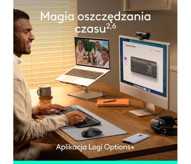 LOGITECH K980 Signature Slim Solar+ 920-013764 - 1367125 - zdjęcie 9